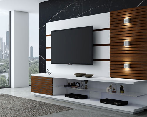 TV Unit with panelling